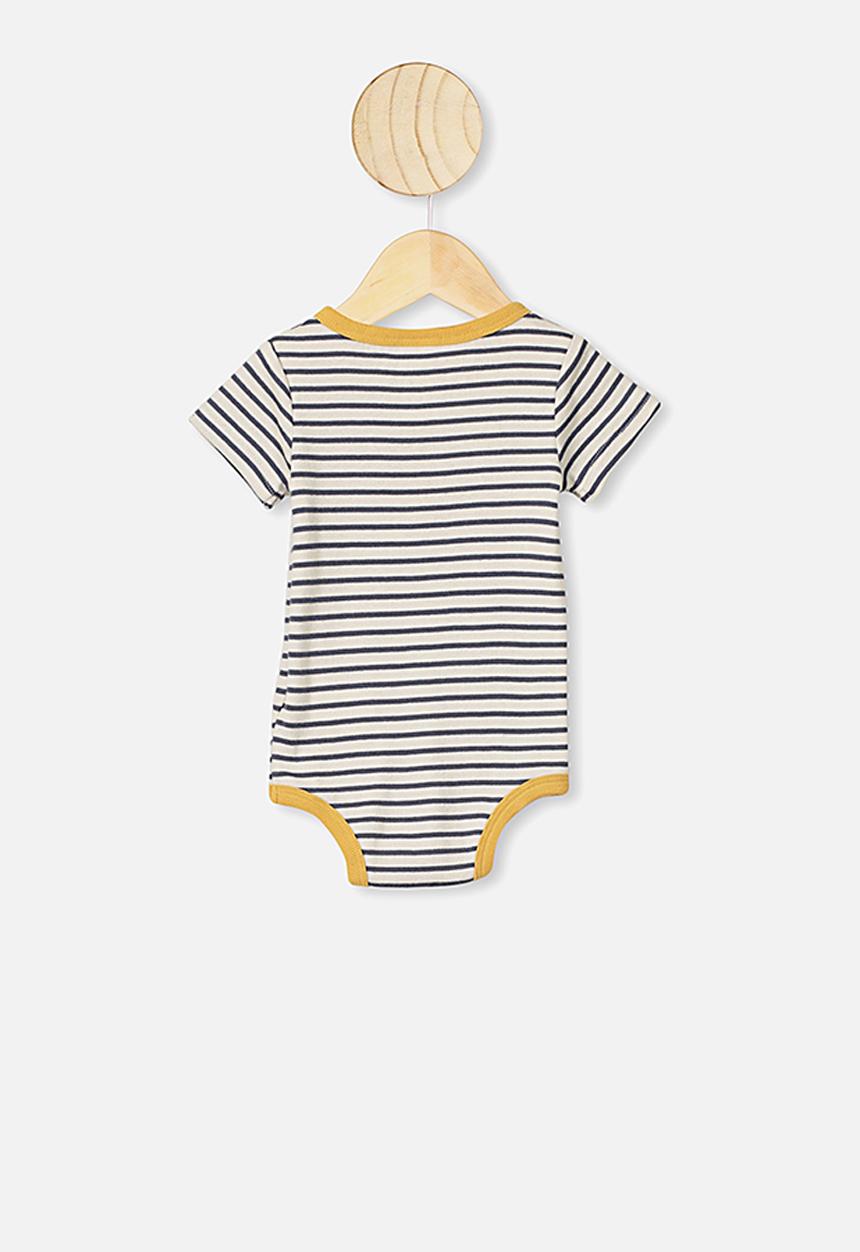 Cotton On - The short sleeve placket bubbysuit - multi
