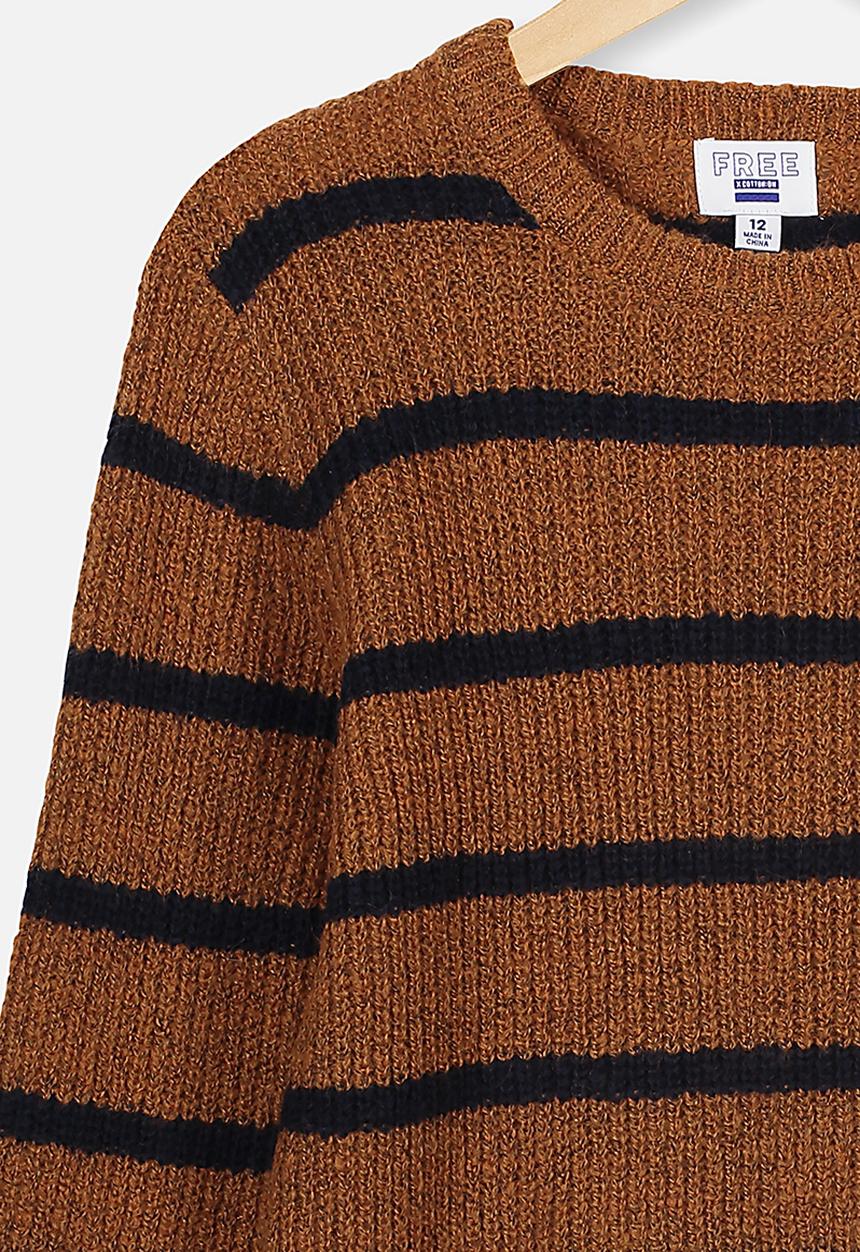 Free by Cotton On - Drake knit crew  - multi 