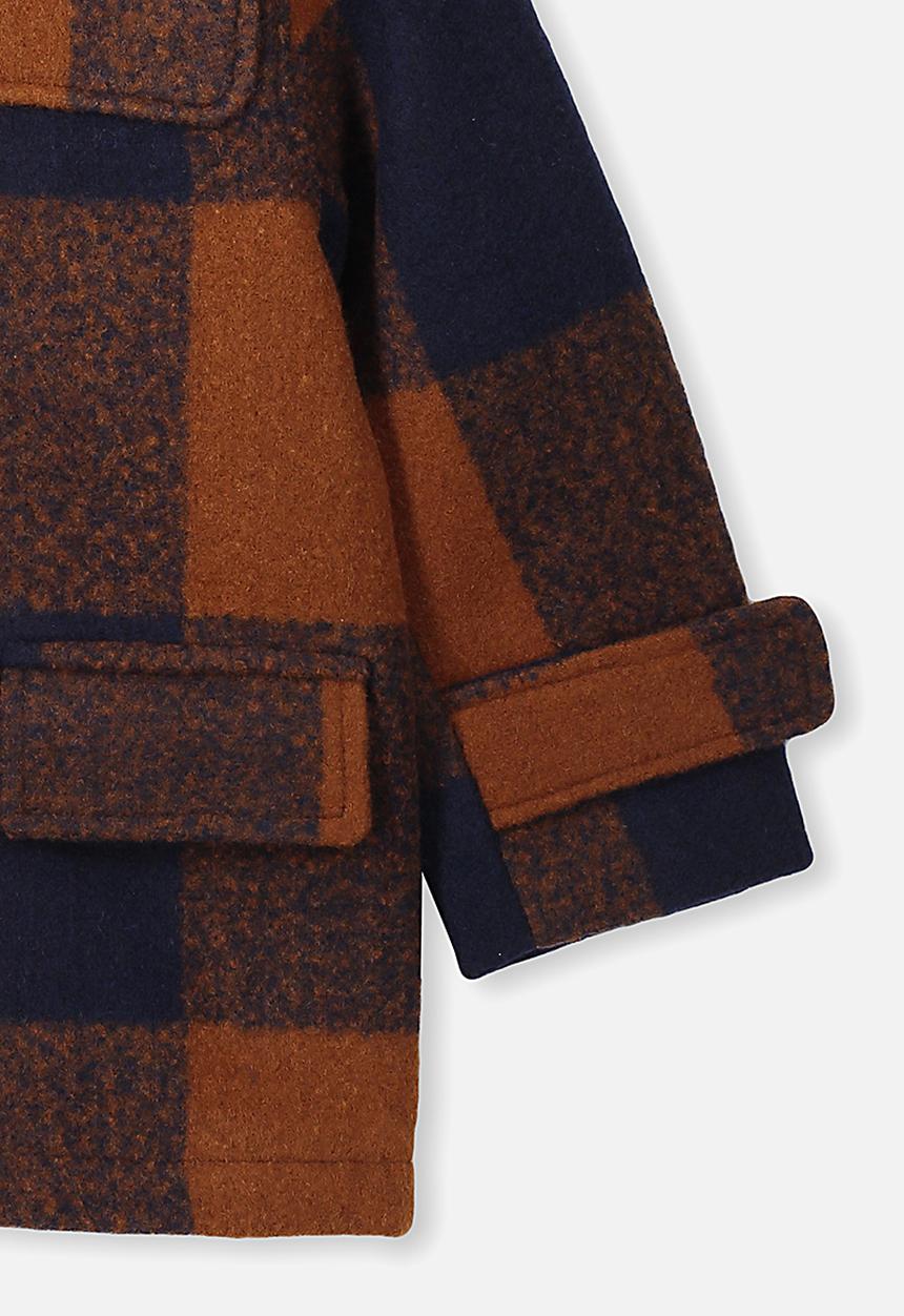 Cotton On - Lennon duffle coat -brown & navy 