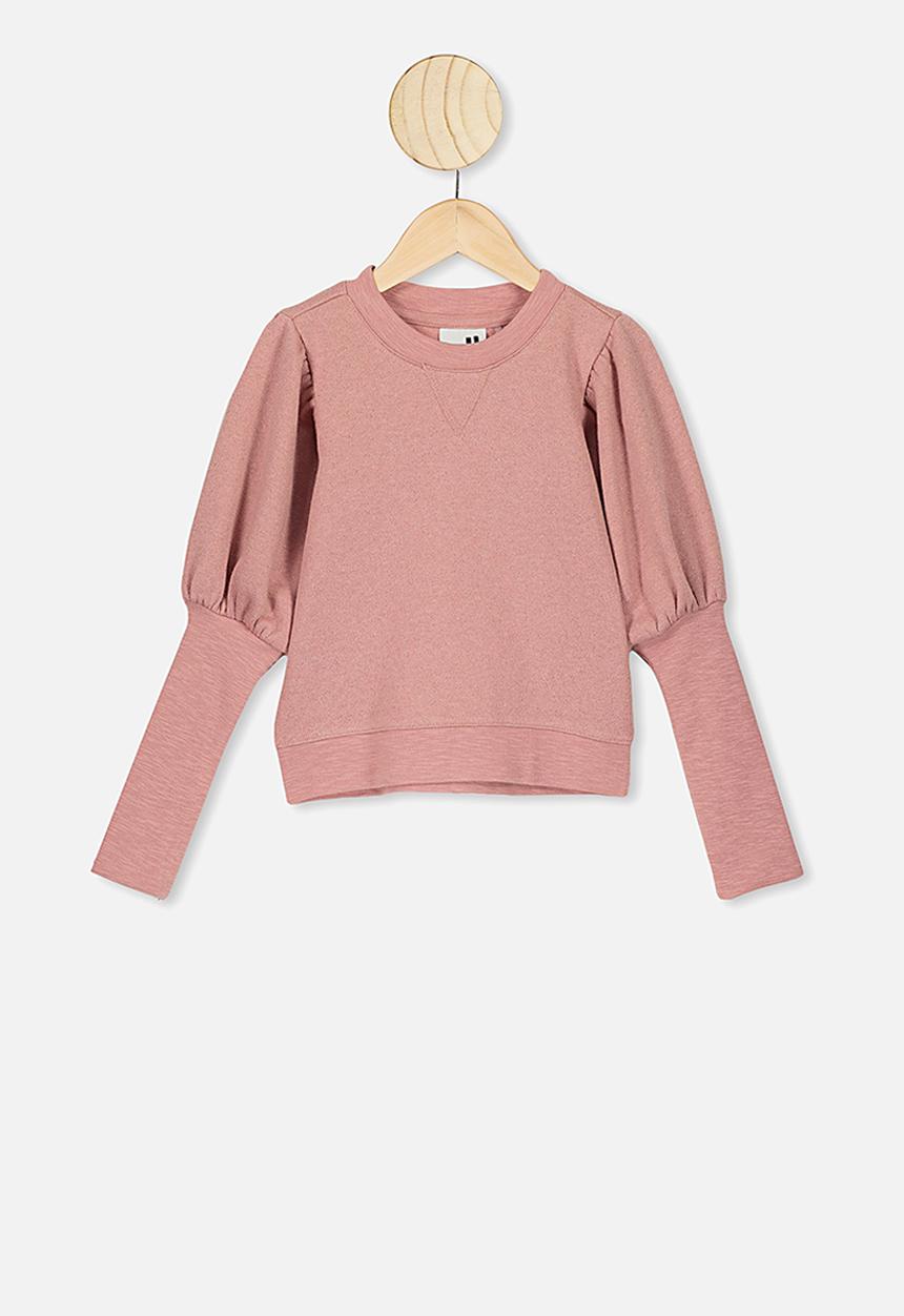 Cotton On - Palila puff sleeve fleece - pink