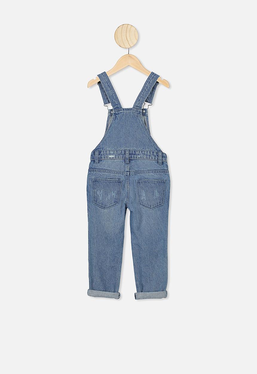 Cotton On - Dungaree  - alaskin mid blue wash