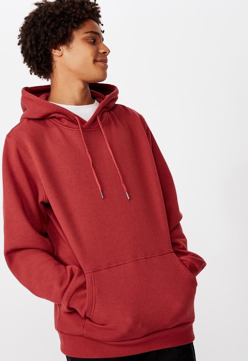 Factorie - Basic hoodie - red
