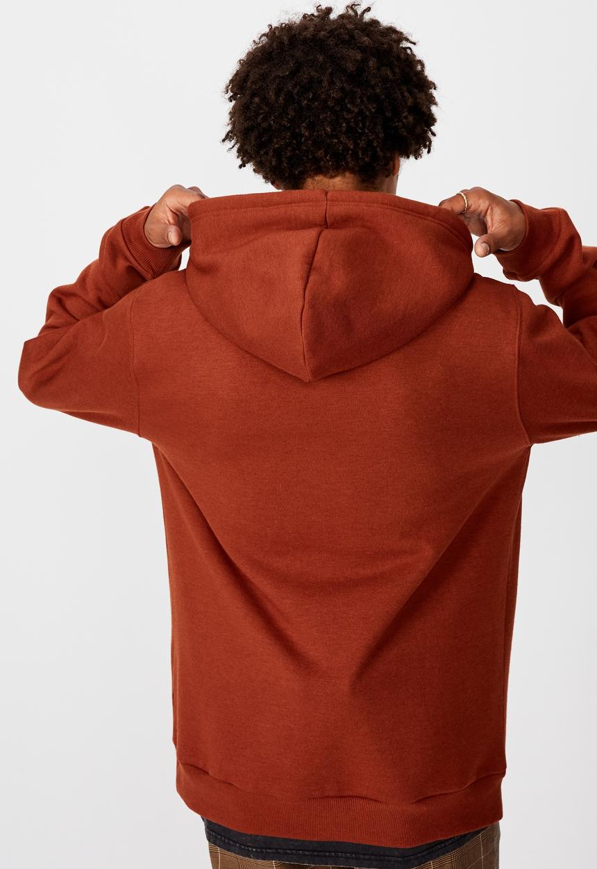 Factorie - Basic hoodie - rust