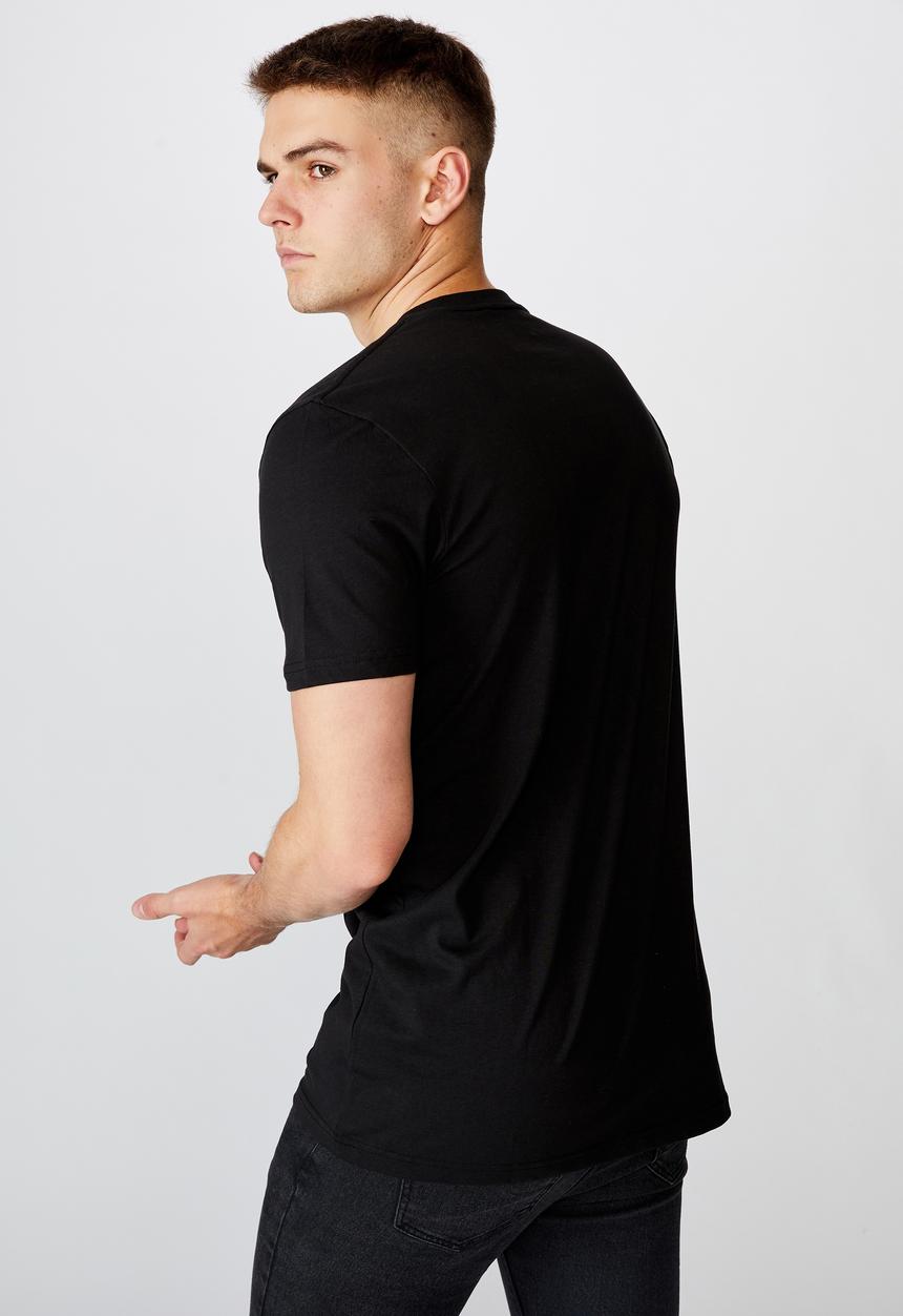Factorie - Sinner slim graphic T-shirt - black