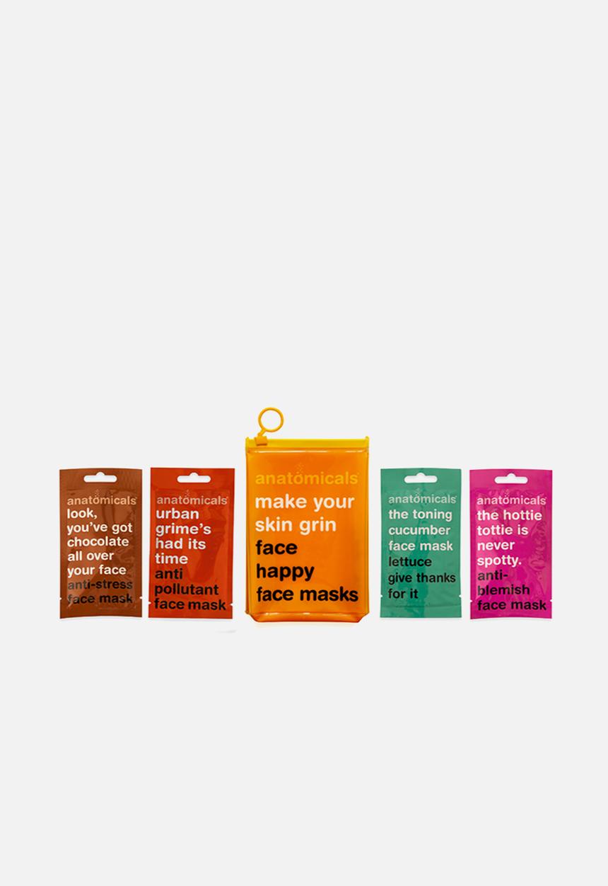 anatomicals - Make Your Skin Grin Happy Face Mask Set