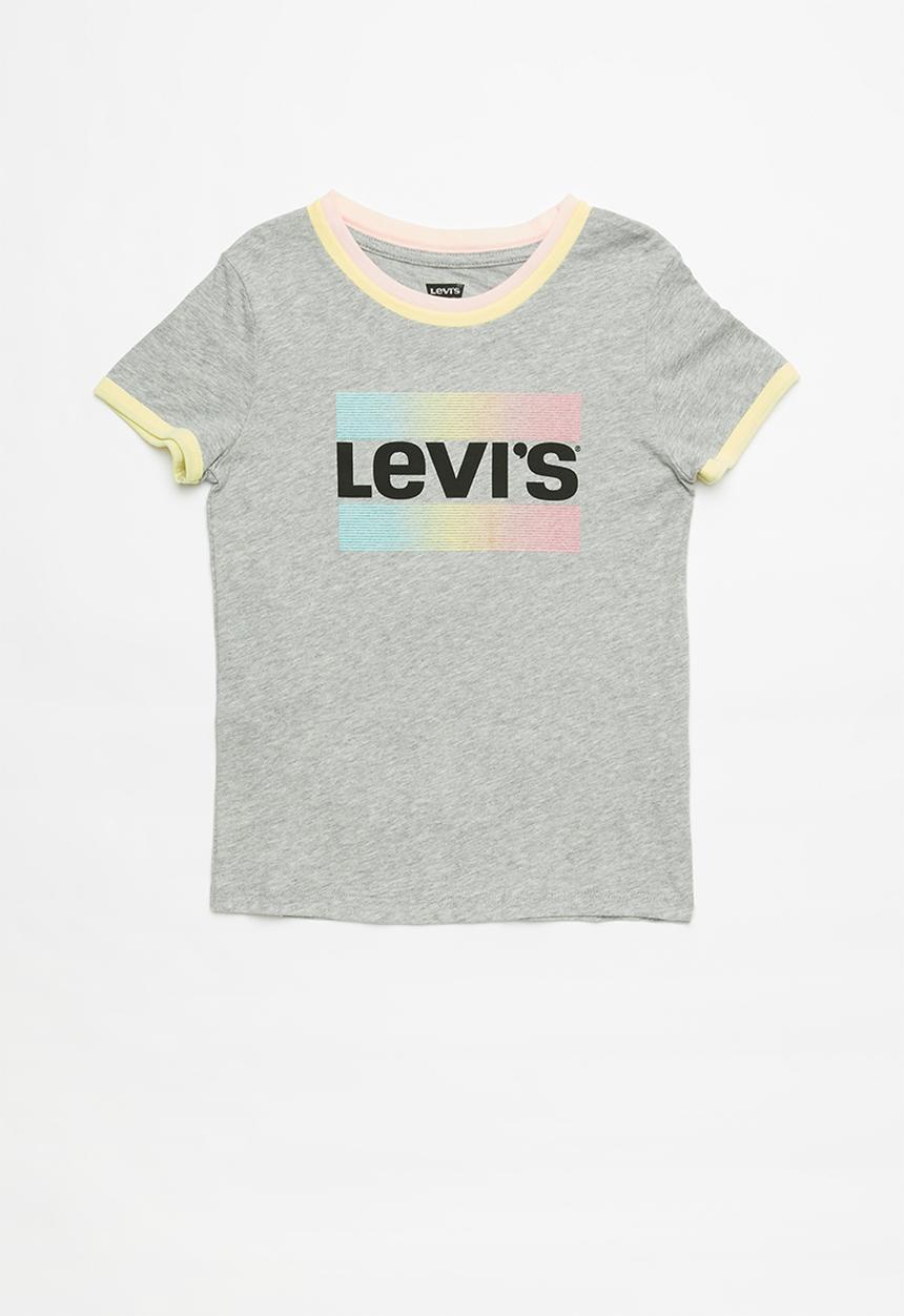 Levi’s® - Lvg rainbow ringer top - grey 
