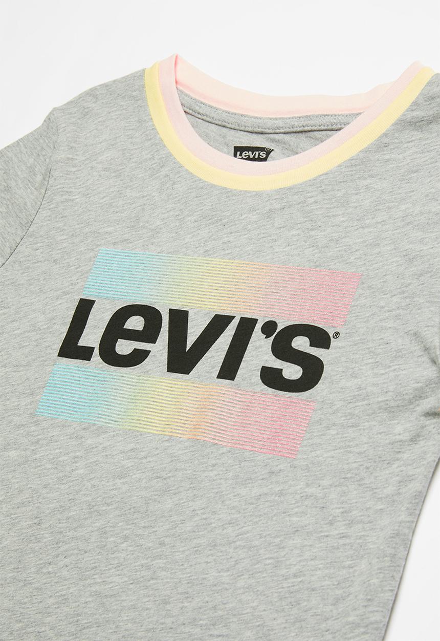 Levi’s® - Lvg rainbow ringer top - grey 