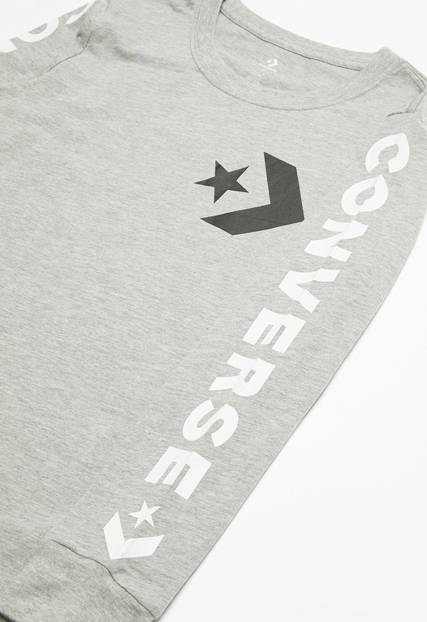 Converse -  Converse star chevron wm long sleeve tee - grey 