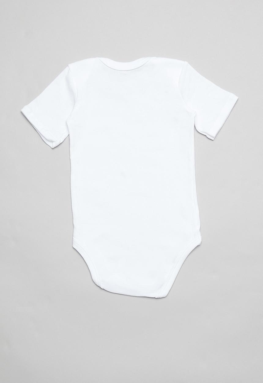Pop Candy - 2 Pack short sleeve body vests - blue & white