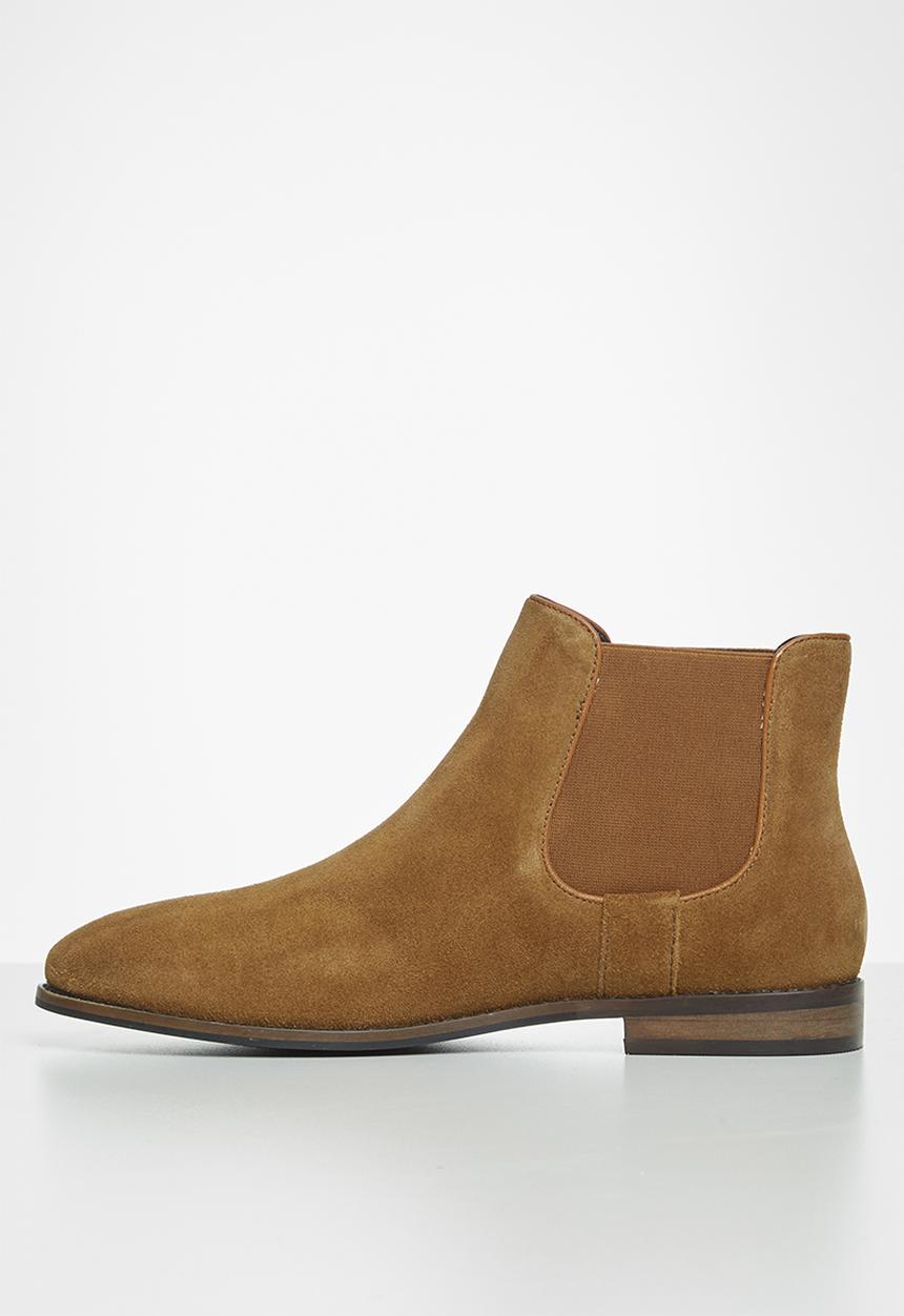 POLO - Chelsea suede boot - tan