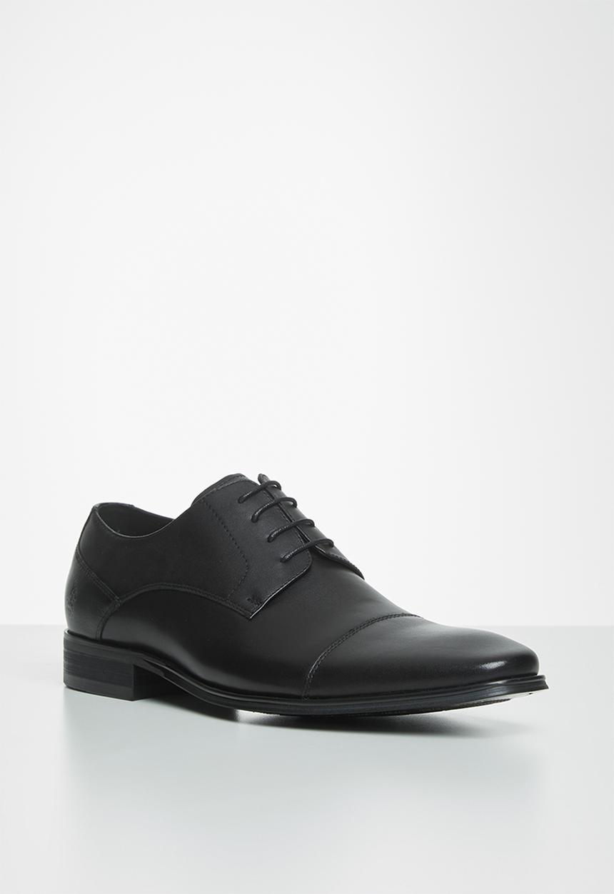 POLO - Mike toe cap lace up formal - black