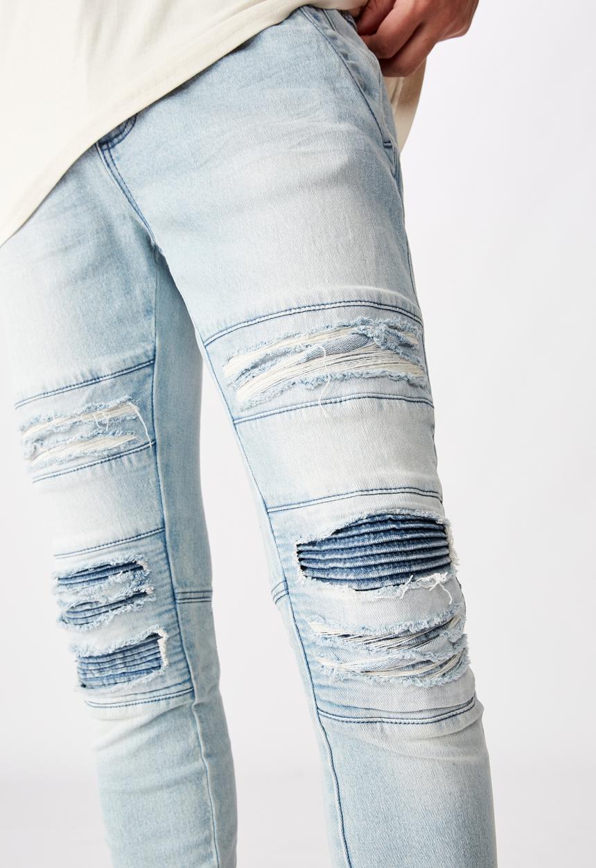 Factorie - Semi cuffed denim jean - blue