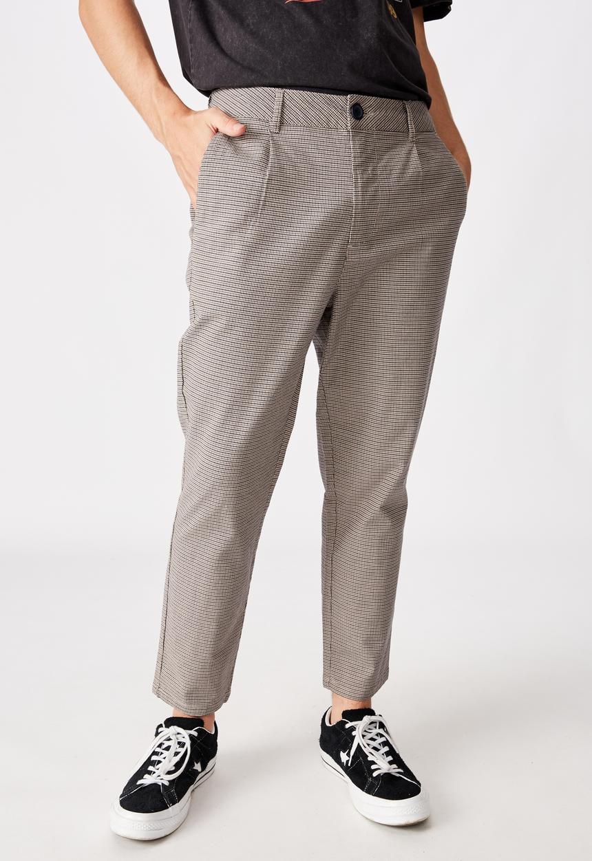 Factorie - Relaxed tapered leg pant - york check