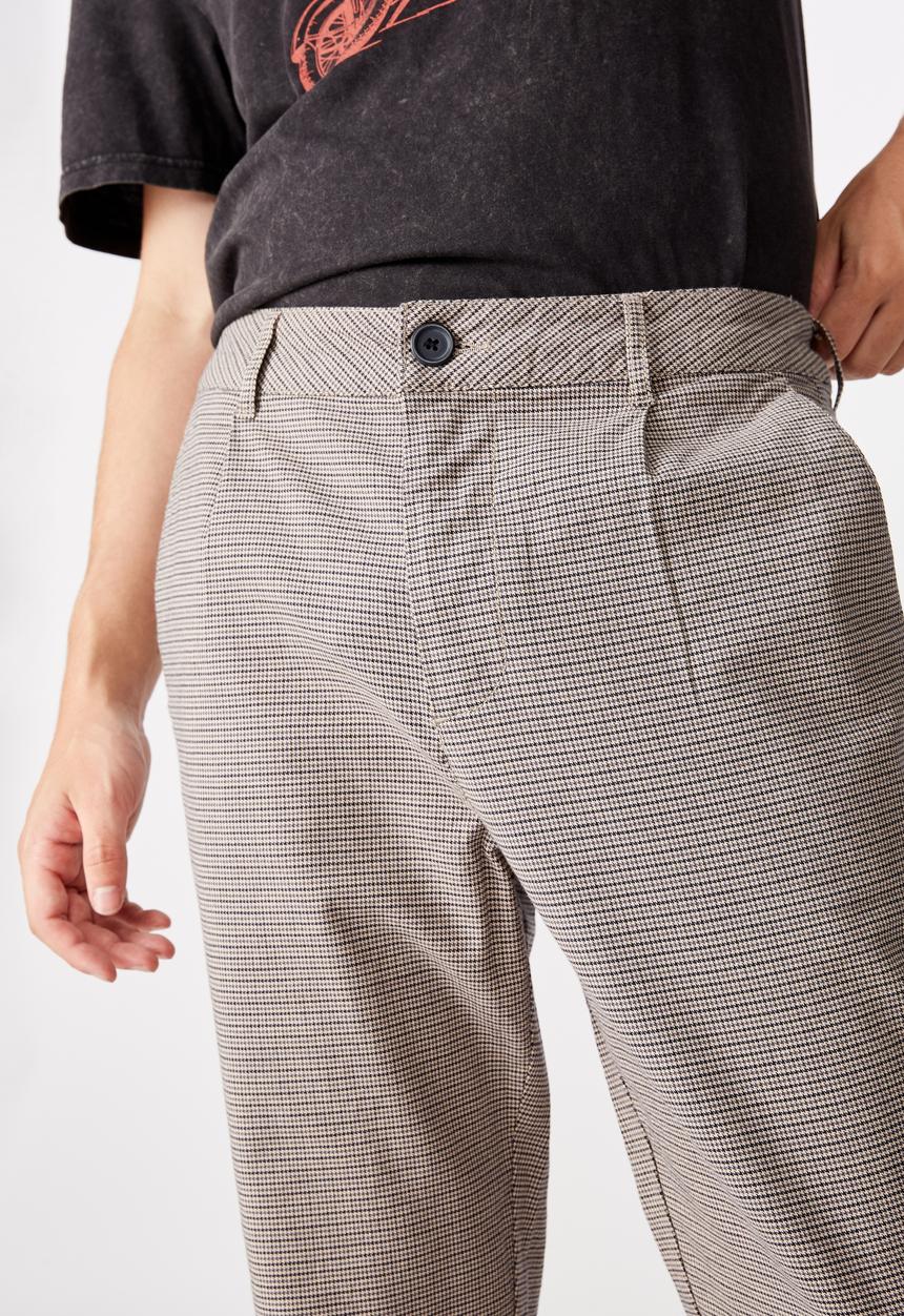 Factorie - Relaxed tapered leg pant - york check