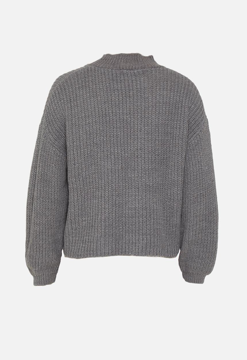 Glamorous - Petite high neck jumper- grey