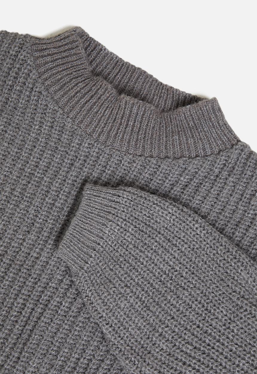 Glamorous - Petite high neck jumper- grey