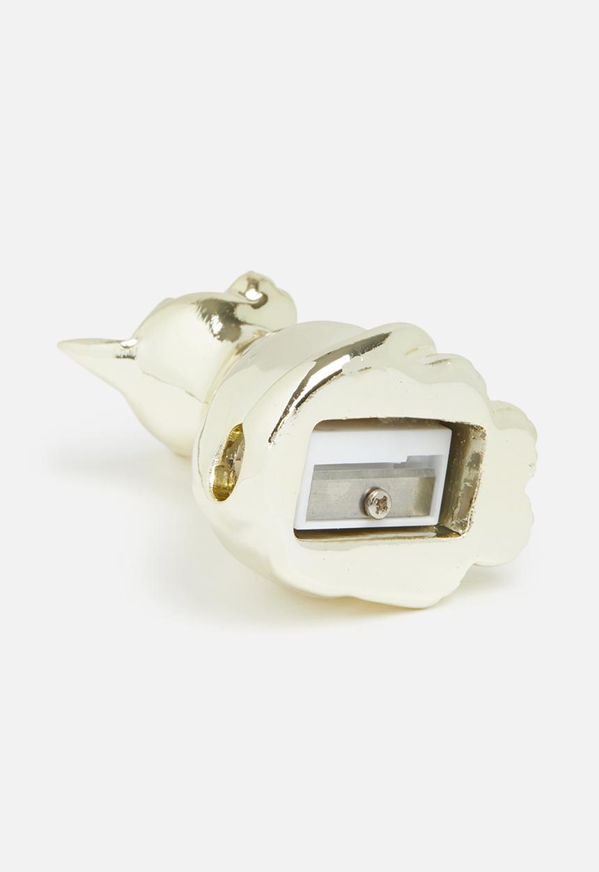 Typo - Resin sharpener - gold cat