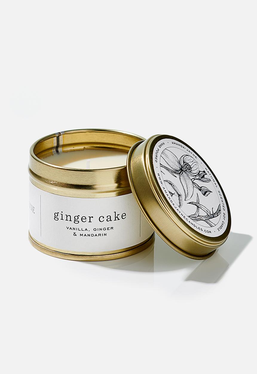 Amanda Jayne - Ginger cake gold travel tin candle