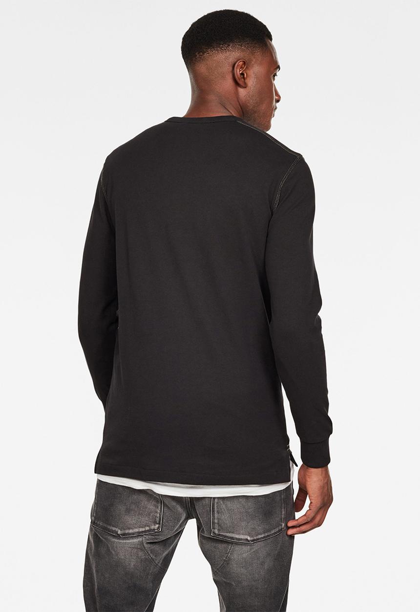 G-STAR - G-star graphic long sleeve tee - black