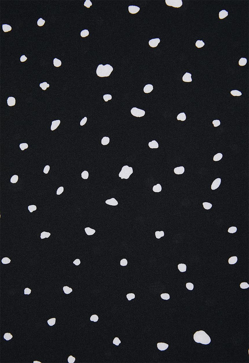 edit Plus - Aop hanky hem skirt (plus) - black & white 