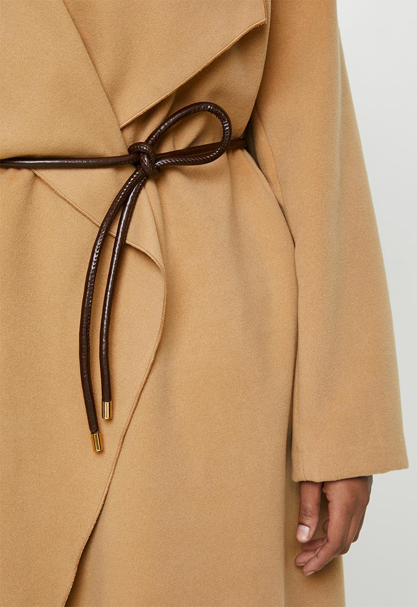 VELVET - Waterfall coat - brown 