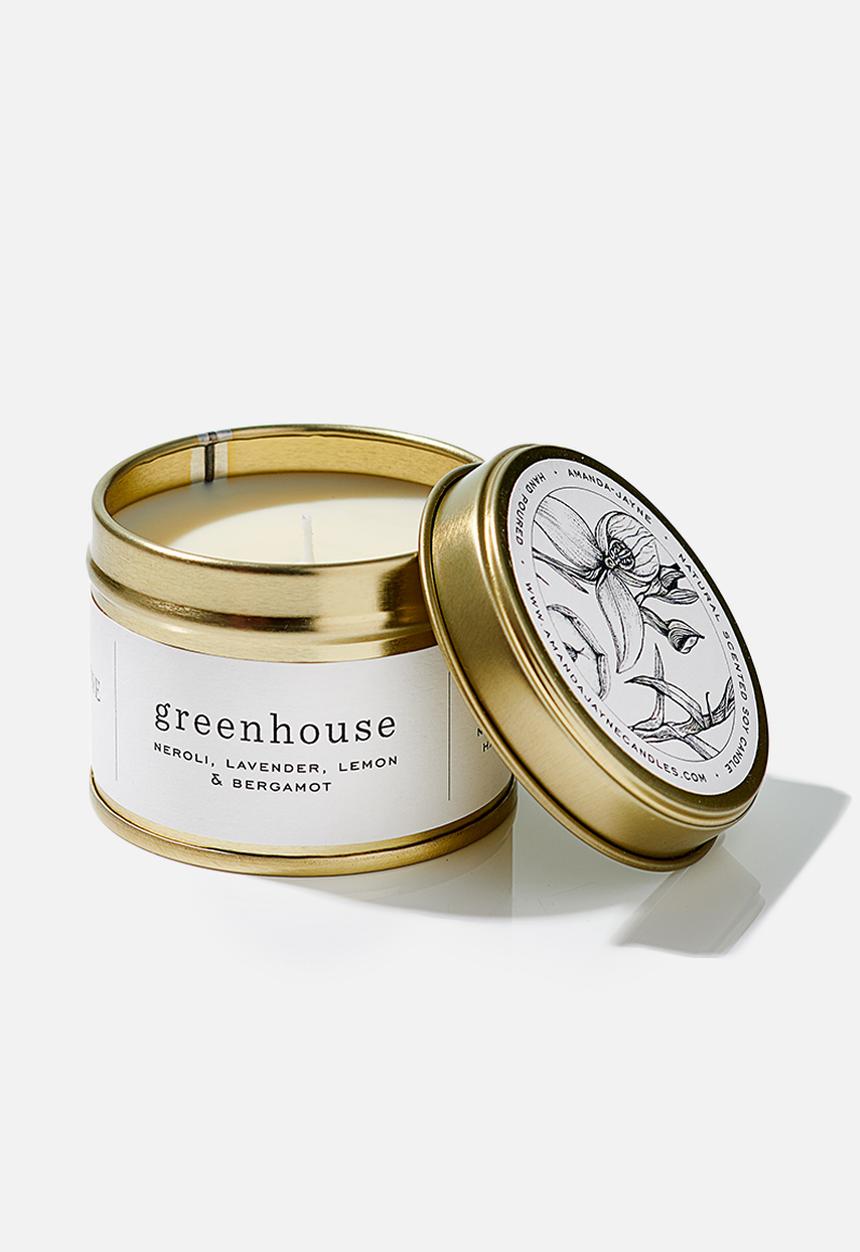 Amanda Jayne - Greenhouse gold travel tin candle
