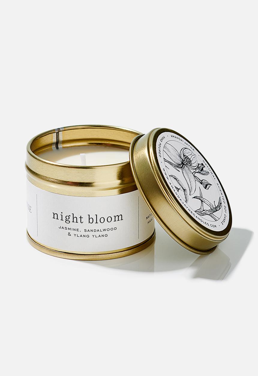 Amanda Jayne - Night bloom gold travel tin candle