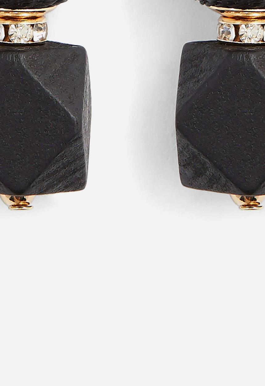 ALDO - Novala earrings - black & gold