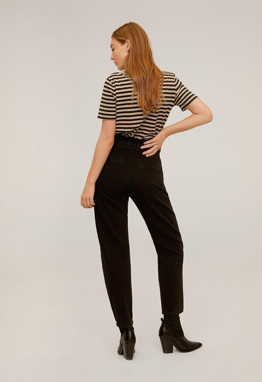 MANGO - T-shirt chalove - medium brown
