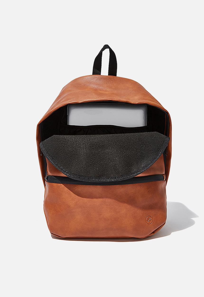 Cotton On - Premium transit backpack - rust