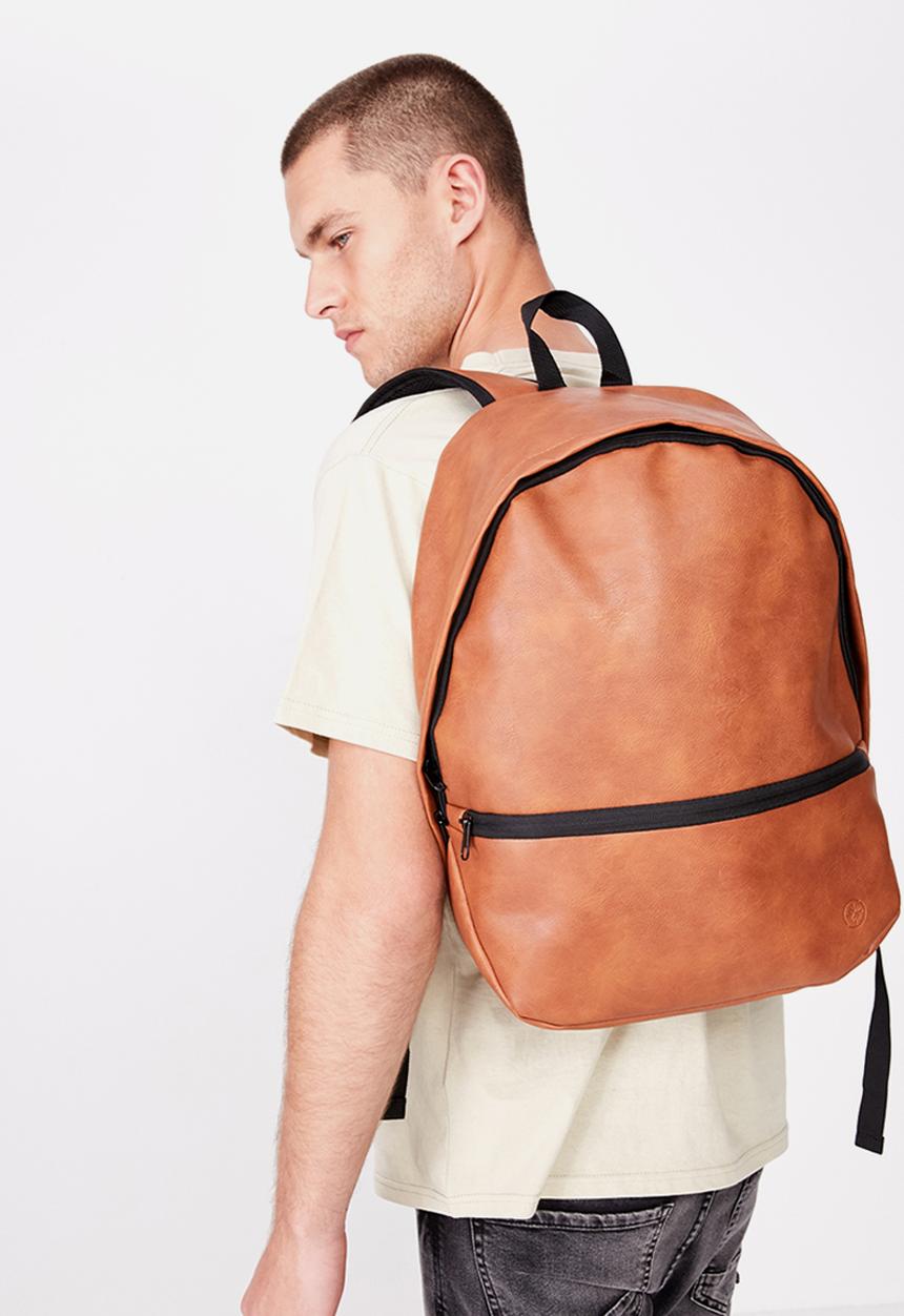 Cotton On - Premium transit backpack - rust