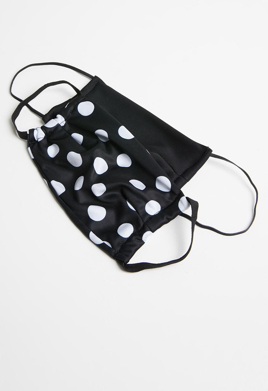 Superbalist - 2 Pack Fabric mask - polka dot & black