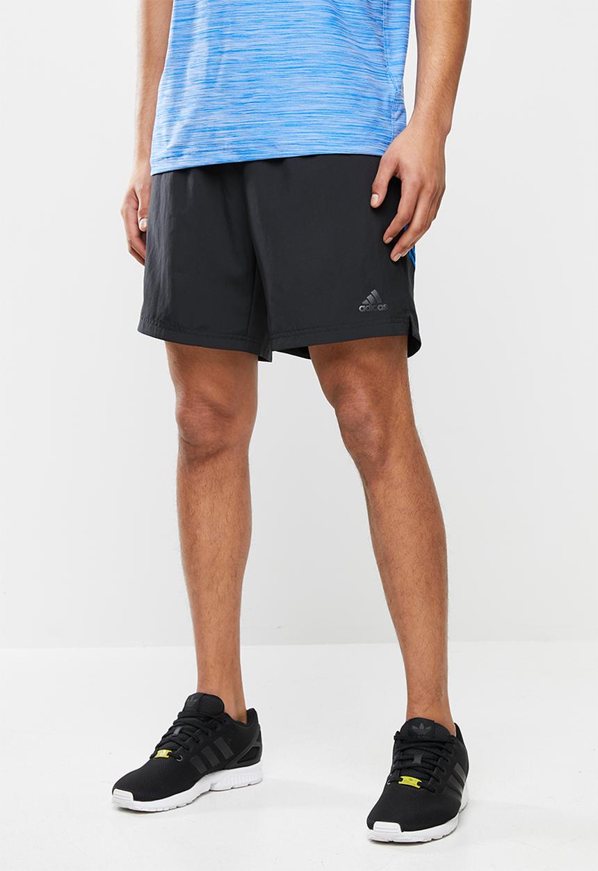 adidas Performance - Run it 3s shorts - black & blue
