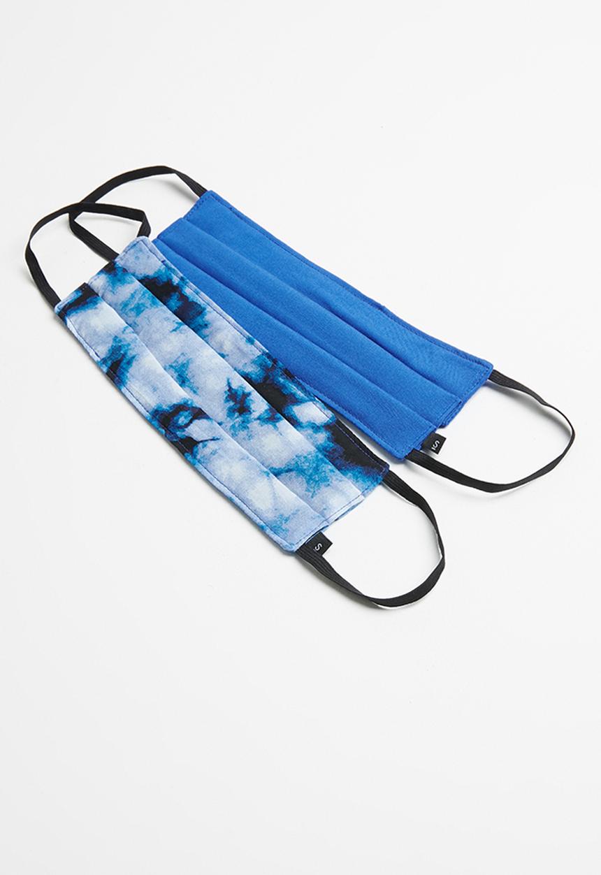 Superbalist - Blue tie dye and blue mask pack - blue