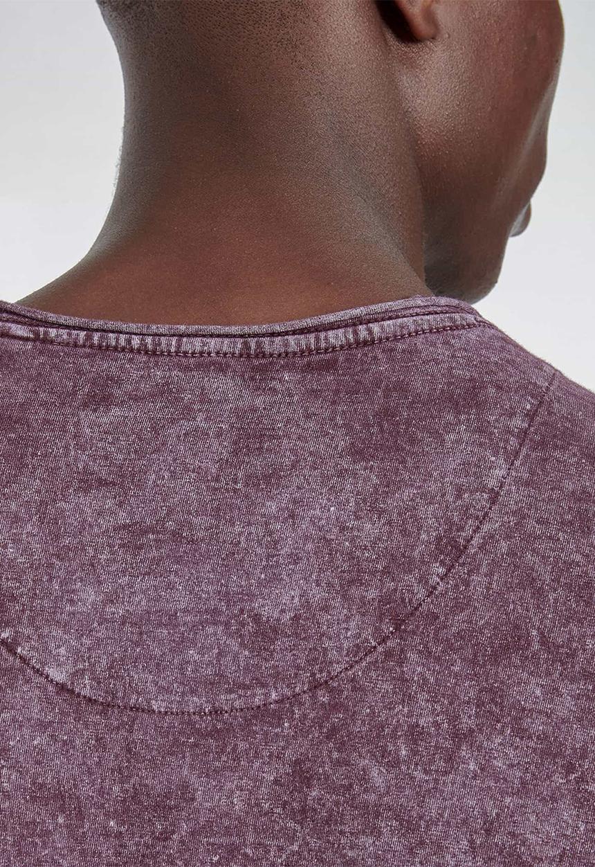 S.P.C.C - Malcolm white washed logo tee - purple 