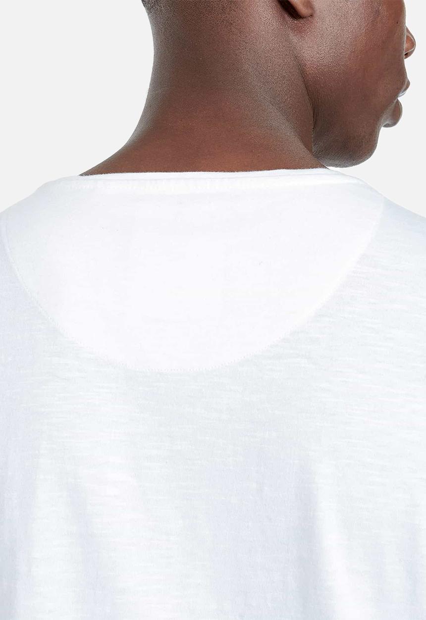S.P.C.C - Breton straight hem tee - white