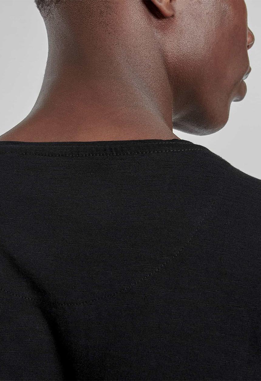 S.P.C.C - Breton straight hem tee - black
