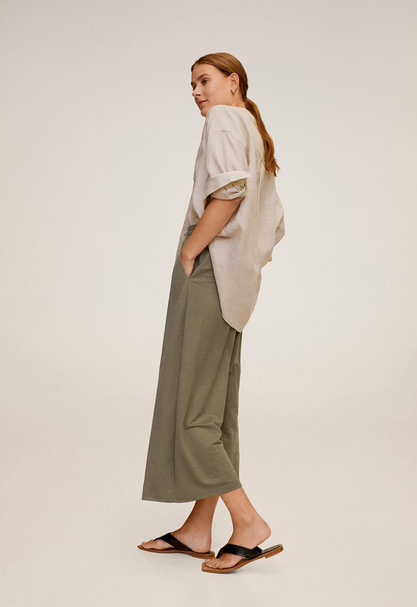 MANGO - Thalia trousers - khaki