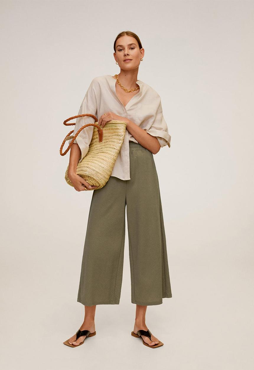 MANGO - Thalia trousers - khaki