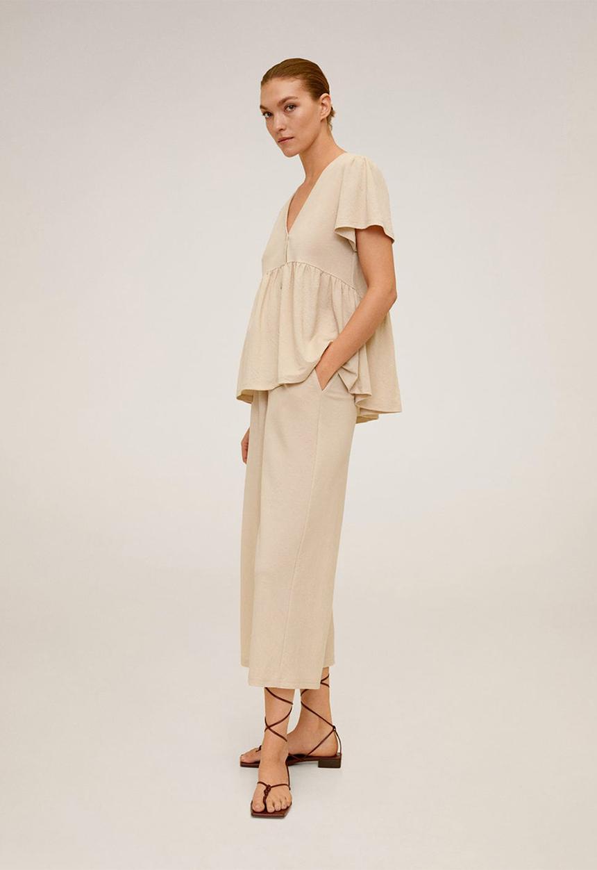 MANGO - Thalia trousers - beige