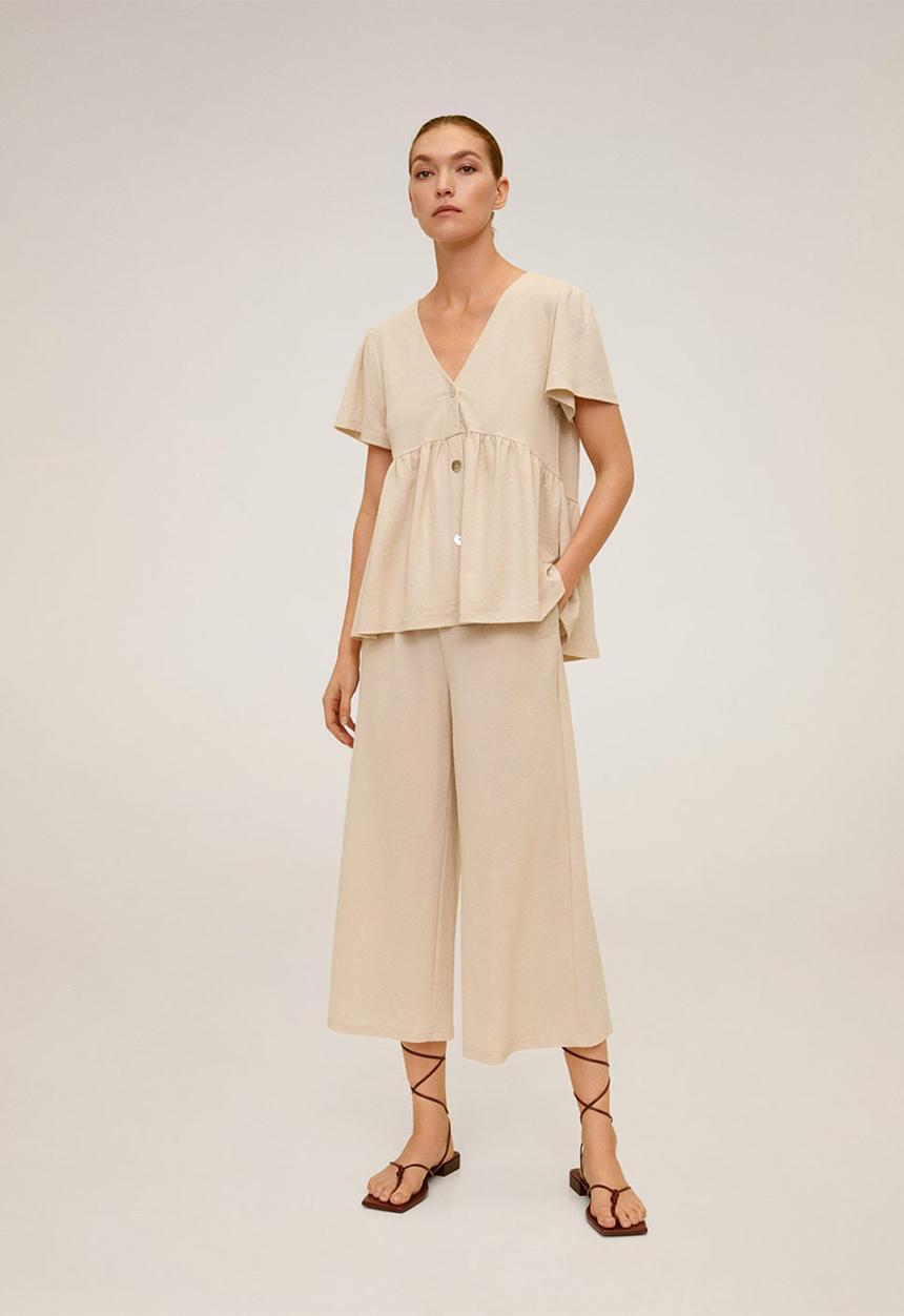 MANGO - Thalia trousers - beige