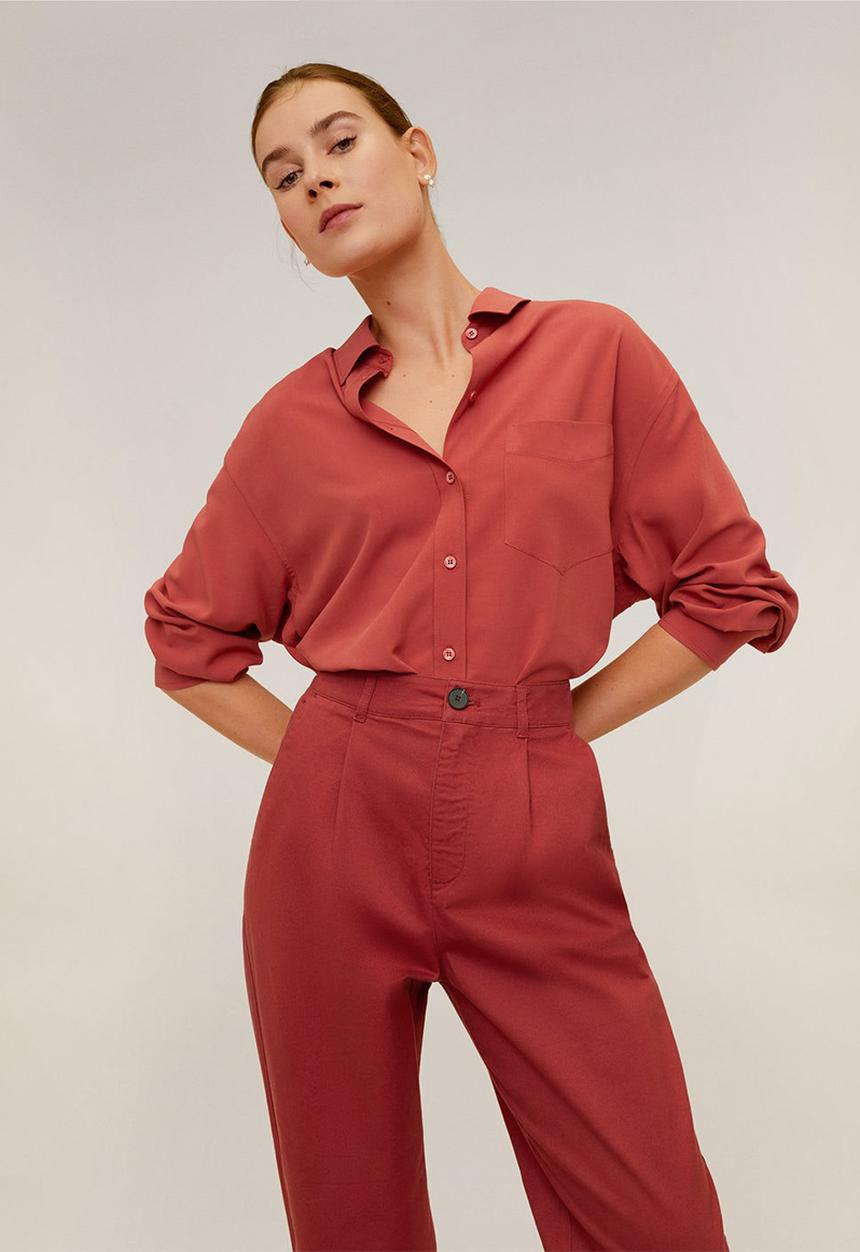 MANGO - Berlina trousers - red