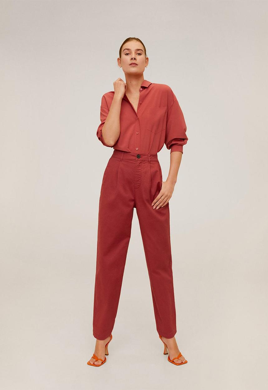 MANGO - Berlina trousers - red