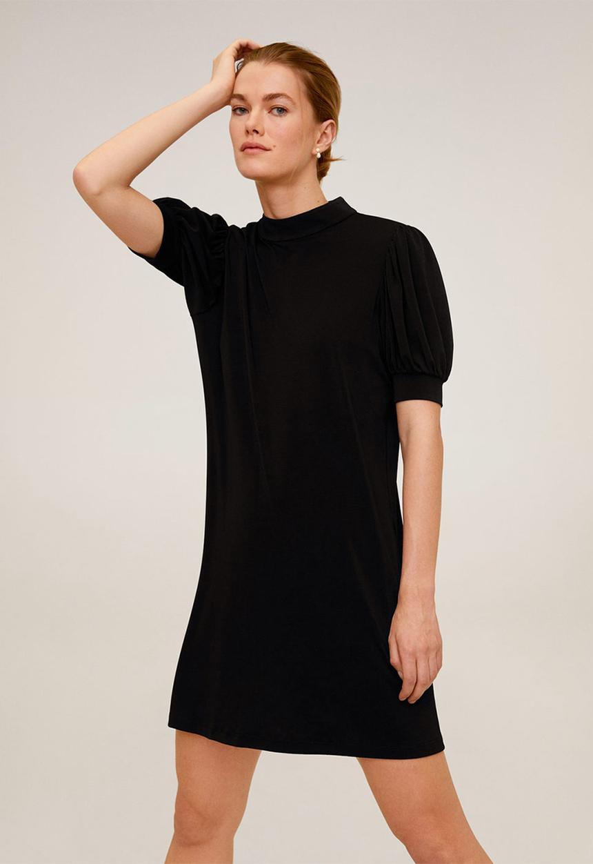 MANGO - Dress nito - black