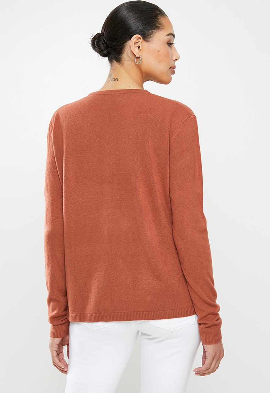 edit - Classic cardi - rust