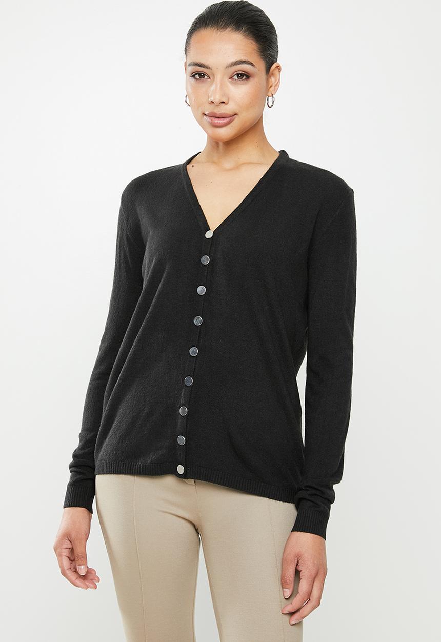 edit - Classic cardi - black