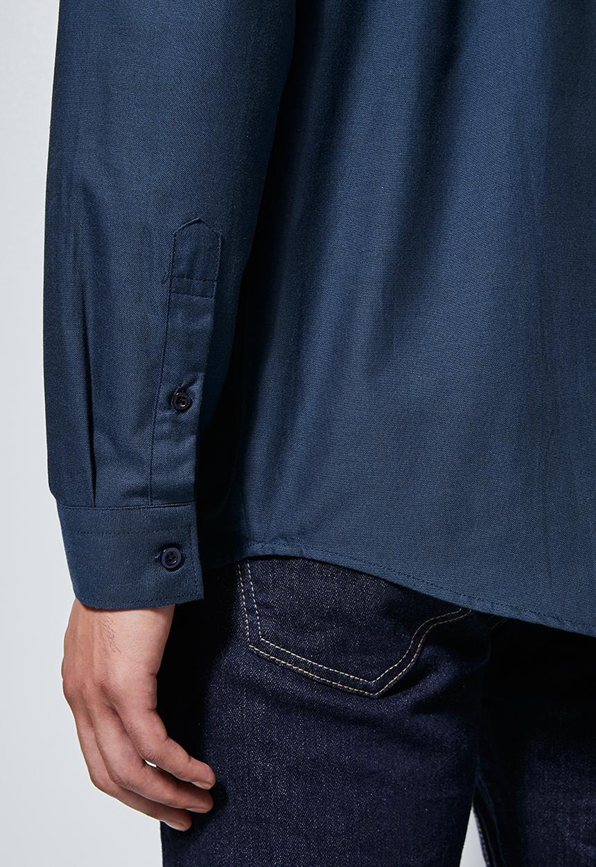 Superbalist - Barber regular fit long sleeve oxford shirt - navy