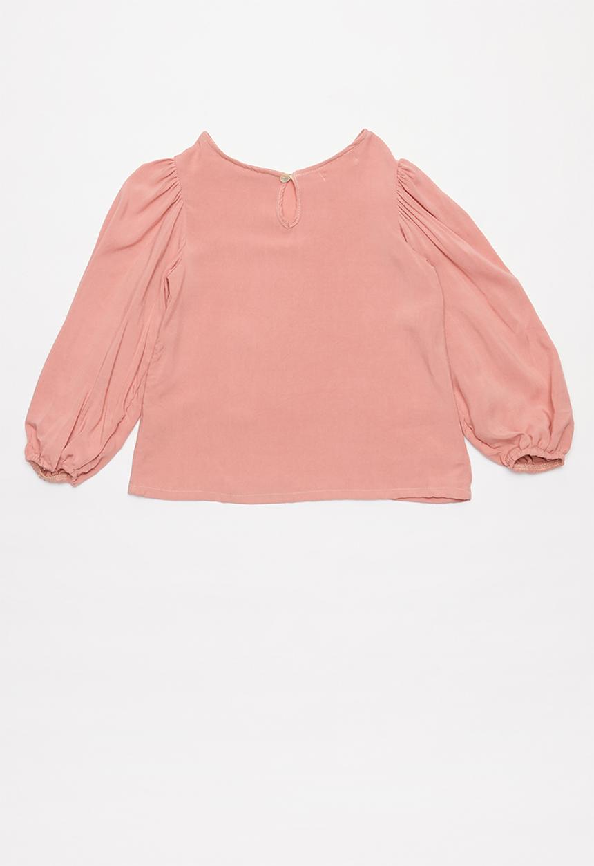 Superbalist Kids - Top with puff sleeve - pink