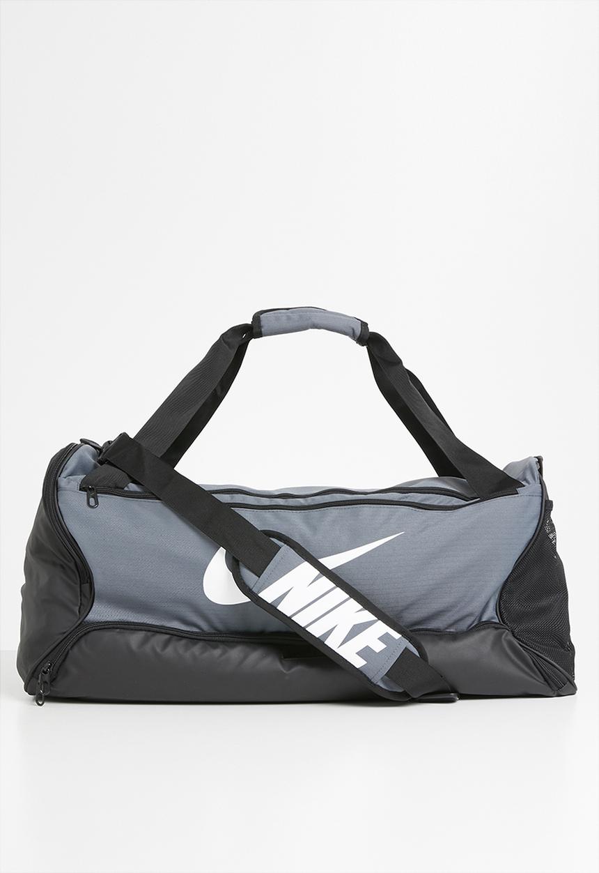 Nike - Nike brasilia duffel bag - grey & black