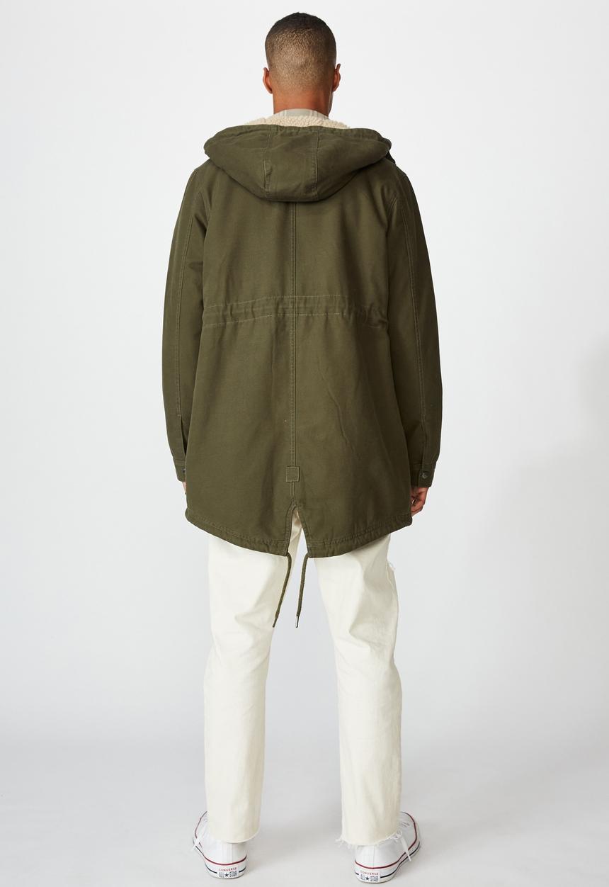 Cotton On - Hooded parka - khaki
